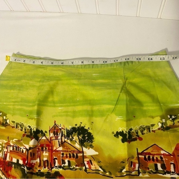 NYC Design Company Beautiful Autumn Colors Graphic Print Skirt 10P Beautiful - Picture 11 of 14